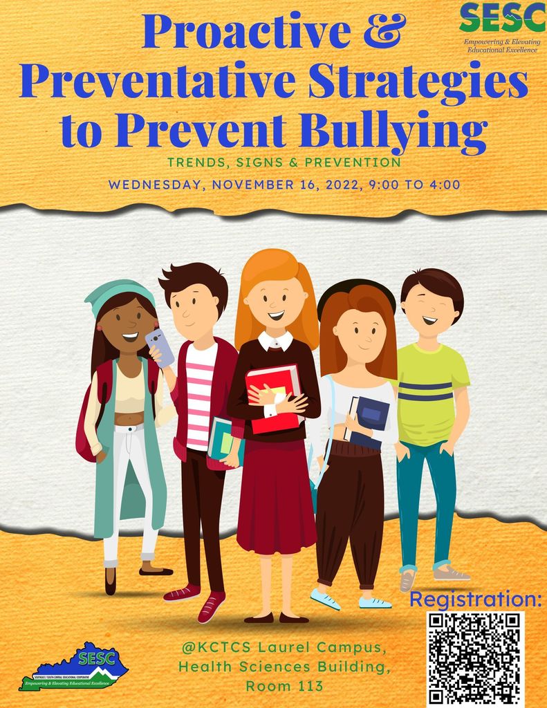 Proactive & Preventative Strategies to Prevent Bullying flyer