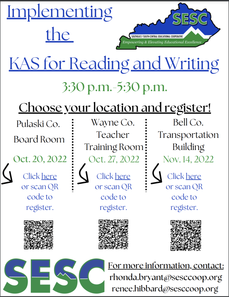 Implementing the KAS for Reading and Writing flyer
