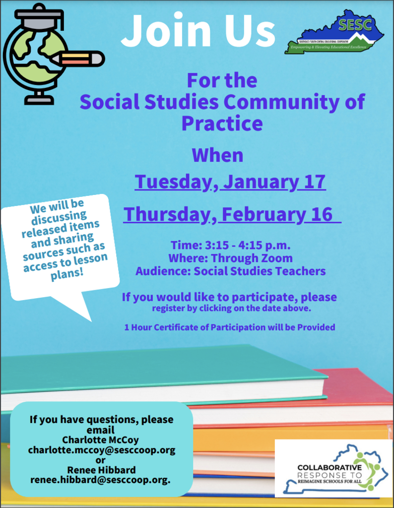 Social Studies Community of Practice Flyer