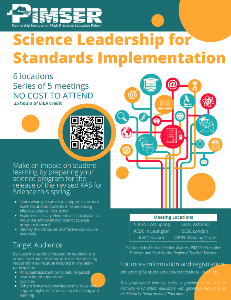 Image of PIMSER Science Leadership for Standards Implementation Flyer