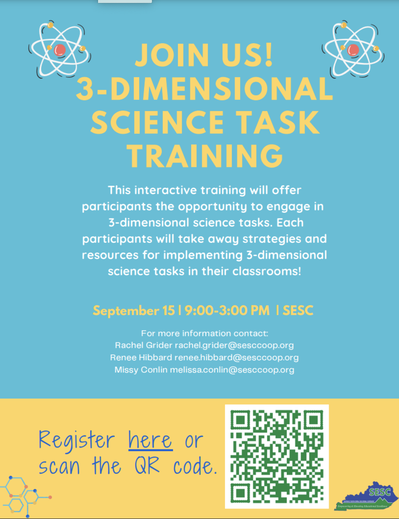 3 dimensional science task training